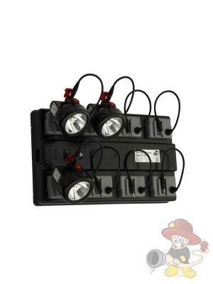 Ladebox mit 8 Standard-Ladeplätzen für Helmlampen